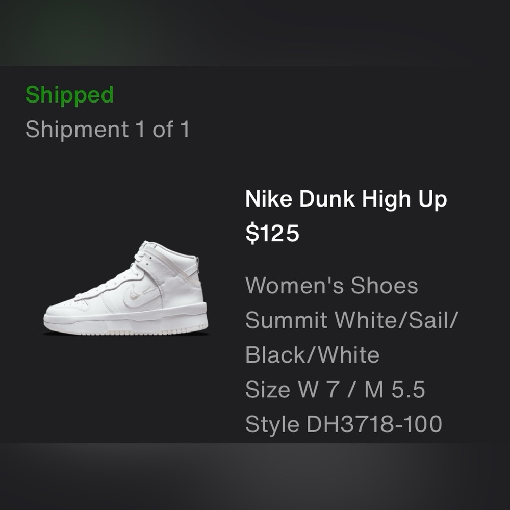Nike Dunk High Up Summit White Sneakers